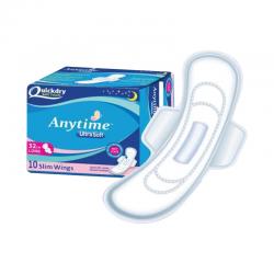 Anytime Sanitary Napkins Ultra Soft Night (10 Pcs)