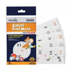 Anytime Childs Face Mask Nano Guard 3-Ply Earloop (5pcs) (ED: Sep 25)