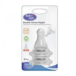 Baby Safe Dot Slim M Double Valves Slim Neck Nipple DOT0M 2s