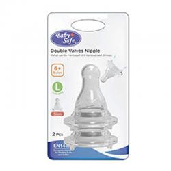 Baby Safe Dot Slim L Double Valves Slim Neck Nipple DOT0L 2s