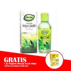 Balpirik Minyak Kayu Putih Cair 60ml (BONUS 1 pc Balpirik Minyak Sereh 60ml)