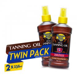 Banana Boat Deep Tanning Oil SPF2 236ml (2pcs)