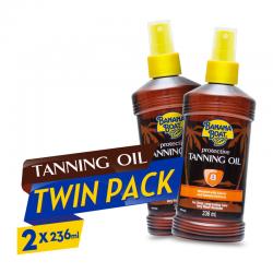 Banana Boat Protective Tanning Oil SPF8 236ml (2pcs)