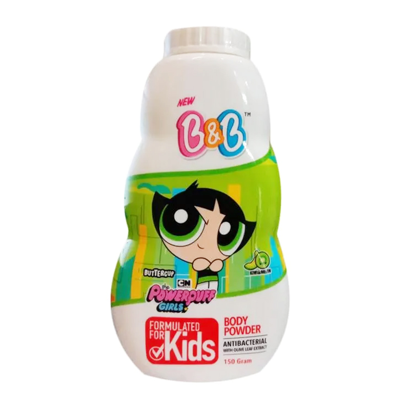 Jual B&B Kids Body Powder Buttercup Powerpuff Girls Kiwi Melon 60gr - HBHoz