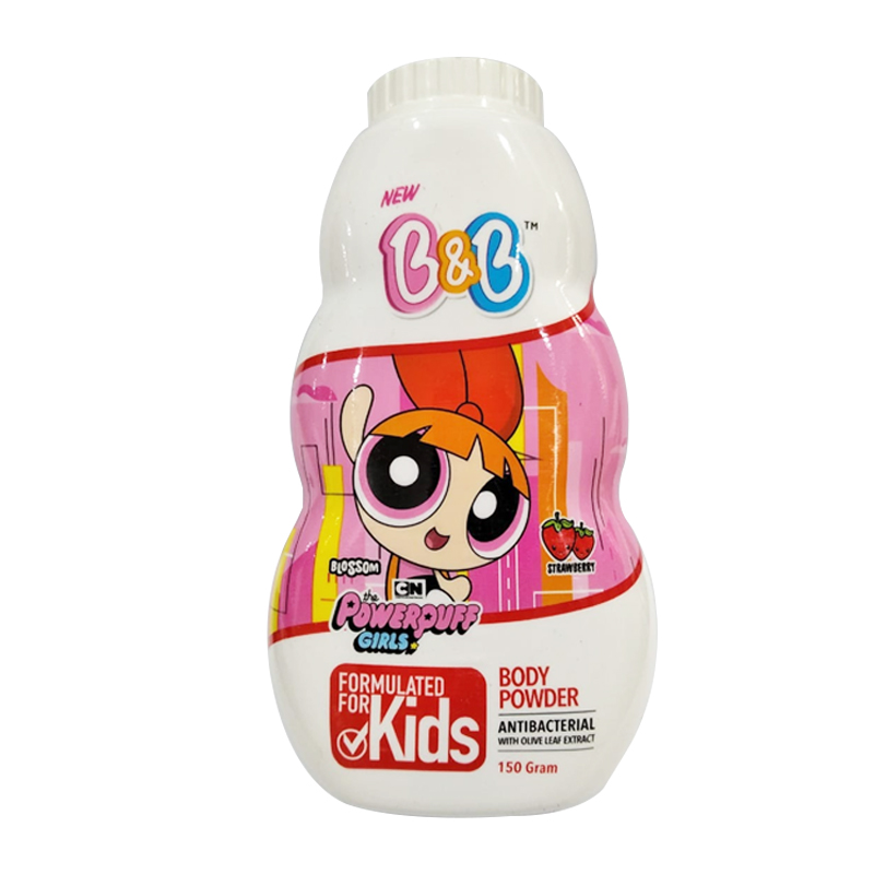 Jual B&B Kids Body Powder Blossom Powerpuff Girls Strawberry 150gr - HBHoz