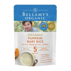 Bellamys Organic Pumpkin Baby Rice with Prebiotic (GROS) (5+ Months) 125gr