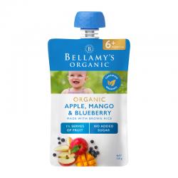 Bellamys Organic Blueberry Mango Apple 120gr