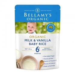 Bellamys Organic Milk & Vanila Baby Rice (6+ Months) 125gr