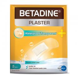 Betadine Plaster Waterproof Transparent 5s