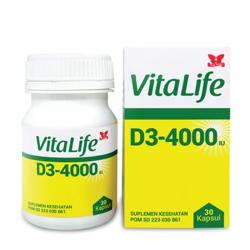 Bintang Kupu-Kupu VitaLife D3-4000 IU 30 Kapsul (ED: Jul 25)