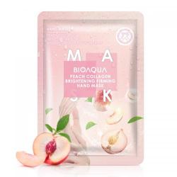 Bioaqua Peach Collagen Brightening Firming Hand Mask 35gr (ED: Des 25)