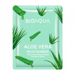 Bioaqua Aloe Vera Nicotinamide Acne Care Brightening Essence Mask 25gr