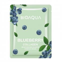 Bioaqua Blueberry Collagen Moisturizing Elastic Essence Mask 25gr