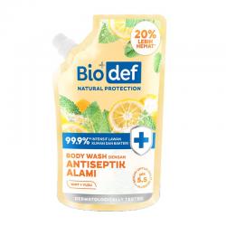 Biodef Body Wash Mint + Yuzu Pouch 400ml
