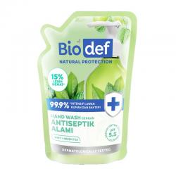 Biodef Hand Wash Mint + Green Tea Pouch 250ml