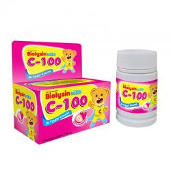 Biolysin Kids C-100 Strawberry 30 Tablet Kunyah
