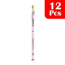 Brasov Eyebrow Pencil 2 in 1 Black 2.9gr (12 Pcs)