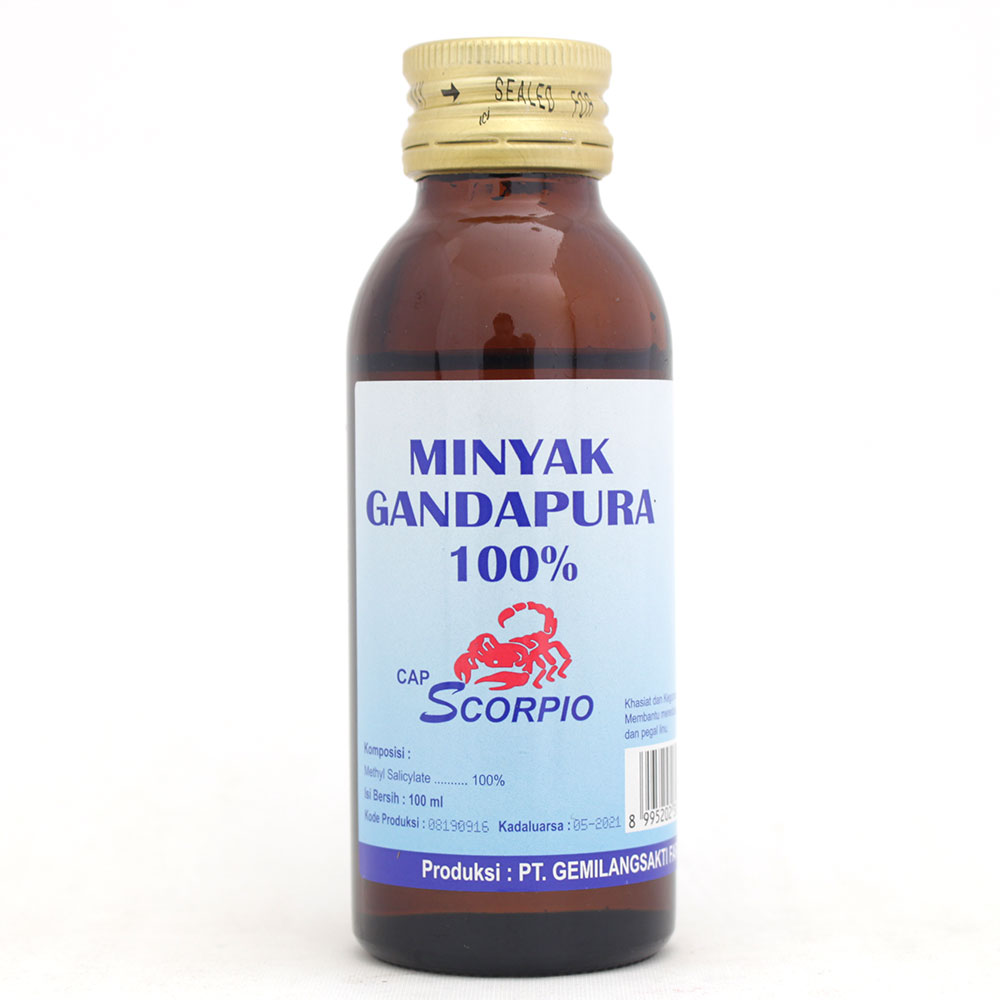 Jual Cap Scorpio Minyak Gandapura 100ml Gogobli