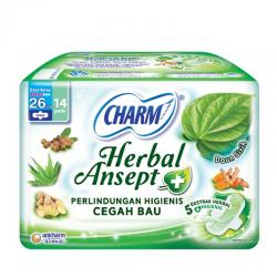 Charm Herbal Ansept Wing 26cm 14pcs