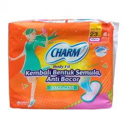 Charm Body Fit Extra Maxi Non Wing 23cm 8pcs