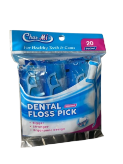Charmi Dental Floss Plus Pick ART-187 Pack (20pcs)