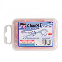 Charmi Dental Floss Plus Pick Fine Dent ART-189 Travel Box (50pcs)