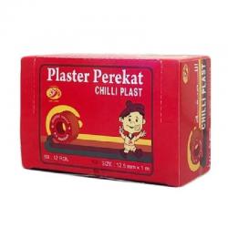 Chilli Plast Plaster Perekat Box 12 Roll (12.5 mm x 1 m)