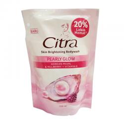 Citra Body Wash Pearly Glow Korean Pearl and Mulberry Refill 220ml