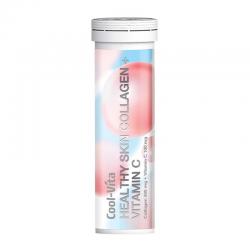 Cool-Vita Healthy Skin Colagen + Vitamin C Peach Flavour Tube 10 Tablet  (6 pcs)