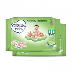 Cussons Baby Naturally Refreshing Hand and Mouth Wipes BUY 1 GET 1 FREE 45s