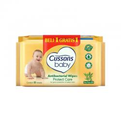 Cussons Baby Wipes Protect Care BUY 1 GET 1 FREE New 50s (ED: Des 23)