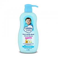 Cussons Baby Hair and Body Wash Mild and Gentle Pump 400ml