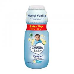 Cussons Baby Powder Mild and Gentle Extra Fill 100gr+30gr