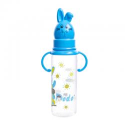 Dodo Botol PP Rabbit With Handle Biru 8 Oz