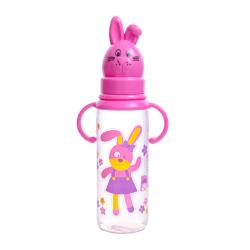 Dodo Botol PP Rabbit With Handle Pink 8 Oz
