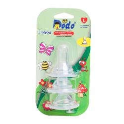 Dodo Nipple Blister Pack 3 Pcs Size L