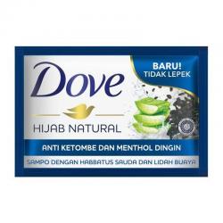 Dove Hijab Natural Sampo Anti Ketombe dan Menthol Dingin Sachet 8ml