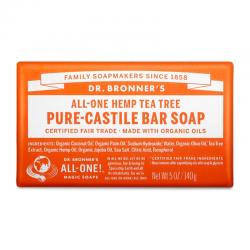 Dr Bronners Pure Castille Bar Soap Teatree 140gr