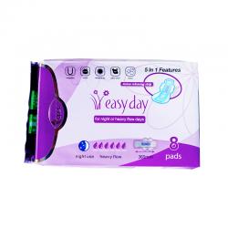 Easy Day Heavy Flow Pads Wing 8s