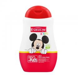 Eskulin Kids Hair and Body Wash Clean and Smooth Botol 280ml