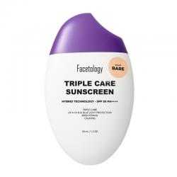Facetology Triple Care Sunscreen Tinted Shade Bare SPF 50 40ml