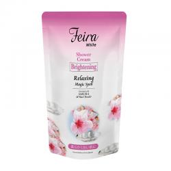 Feira Goats Milk Shower Cream Refill Pouch Sakura 450ml