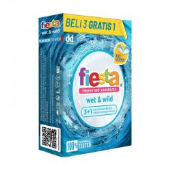 Fiesta Kondom Wet & Wild (3+1)
