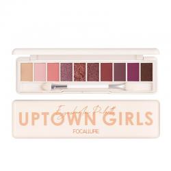 Focallure 10 Color Eyeshadow Palette FA-158 01 Whitered Rose 10gr