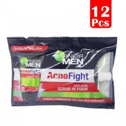 Garnier Men Turbo Light Oil Men Acno Fight Foam Spout Sachet 10ml (PAKET ISI 12pcs)
