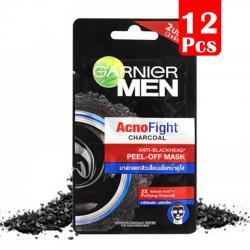 Garnier Men Acno Fight Peel Off Mask Charcoal 2x6ml (PAKET ISI 12pcs)