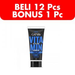 Gatsby Vita Flexible Gel Flow & Wet 100ml (BELI 12pcs Bonus 1pc)