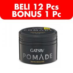 Gatsby Styling Pomade Matte Moulder 75gr (BELI 12pcs Bonus 1pc)