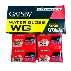 Gatsby Water Gloss Hyper Solid Double (12 Sachet @ 10gr)