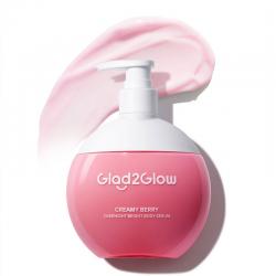 Glad2Glow Creamy Berry Overnight Bright Body Serum 300ml